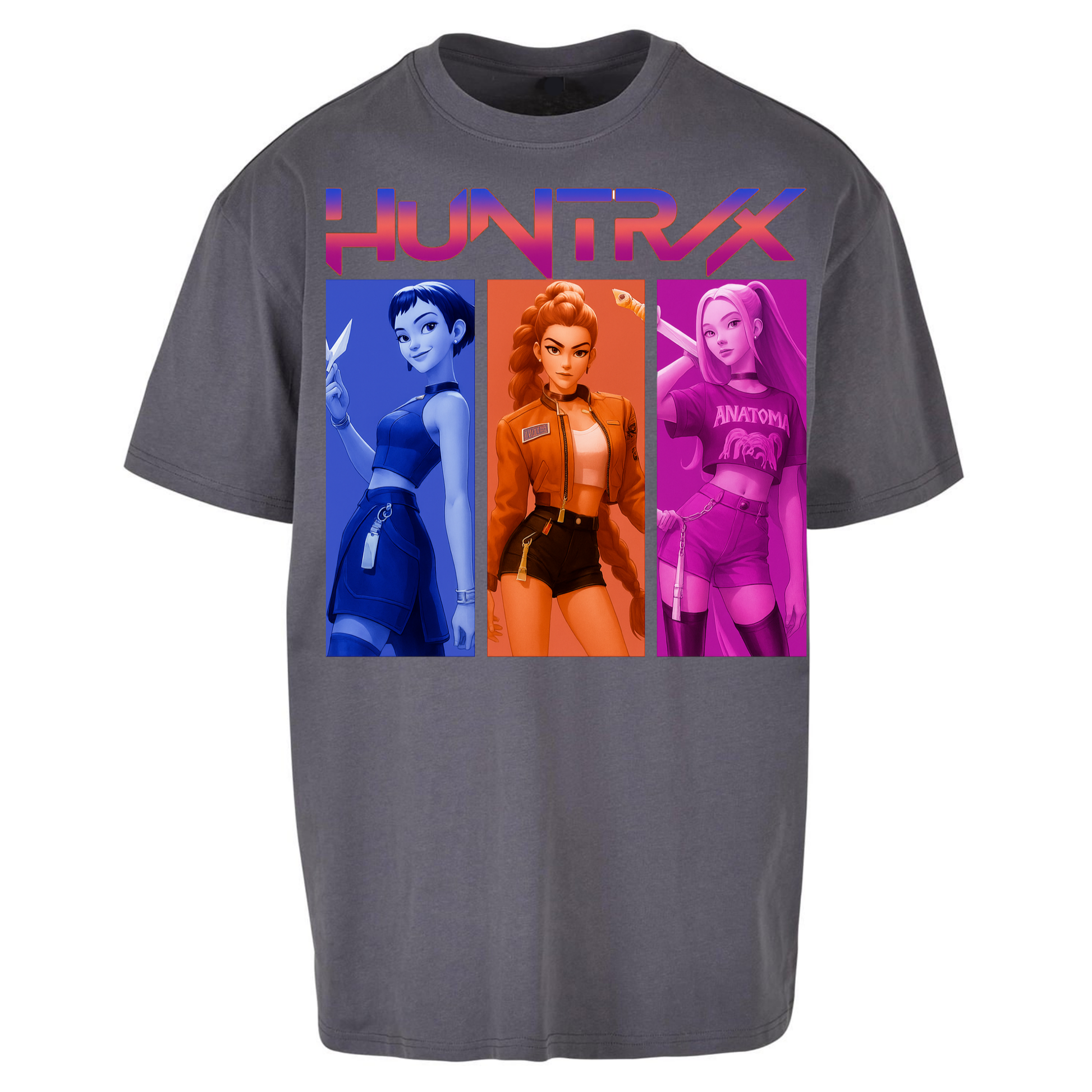 Kpop Demon Hunters Huntrix Oversized T Shirts