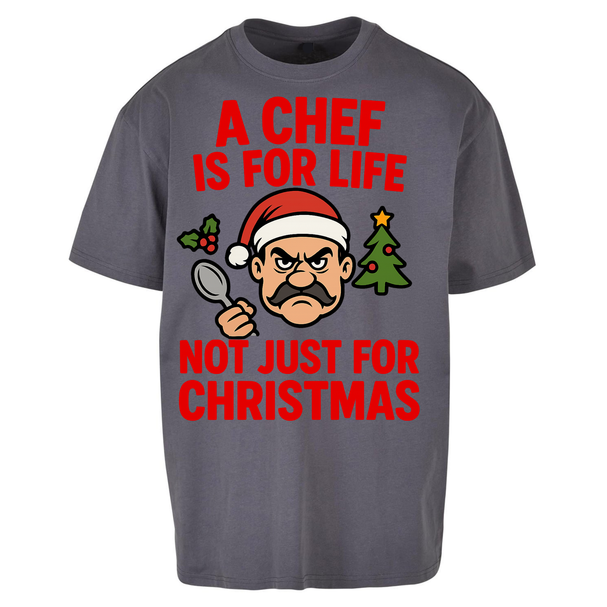 Chef Christmas Oversized T Shirts