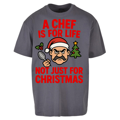 Chef Christmas Oversized T Shirts
