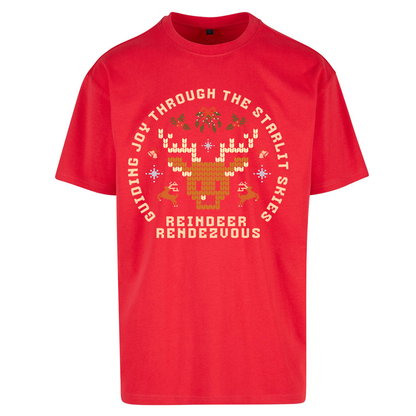 Reindeer Rendezvous Christmas Oversized T Shirts