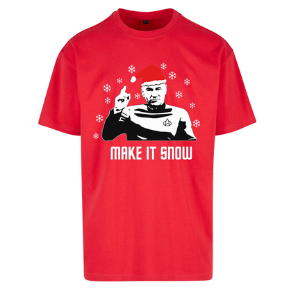 Make It Snow Oversized T Shirts