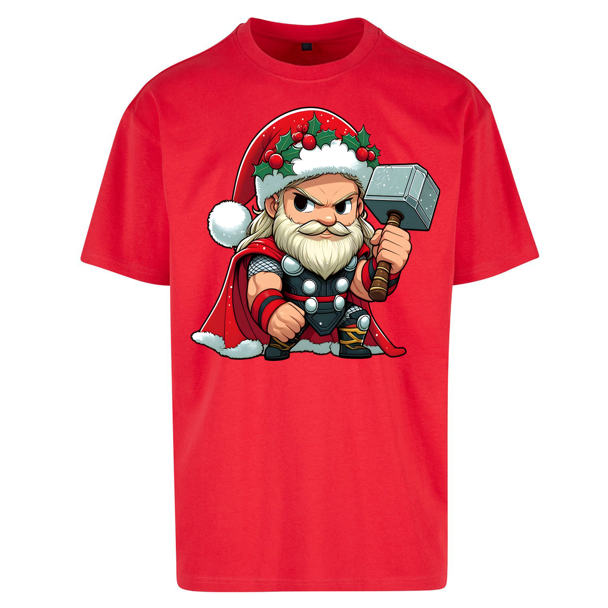 Thor Santa Oversized T Shirts