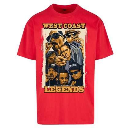 West Coast Legends Rappers Oversized T Shirts