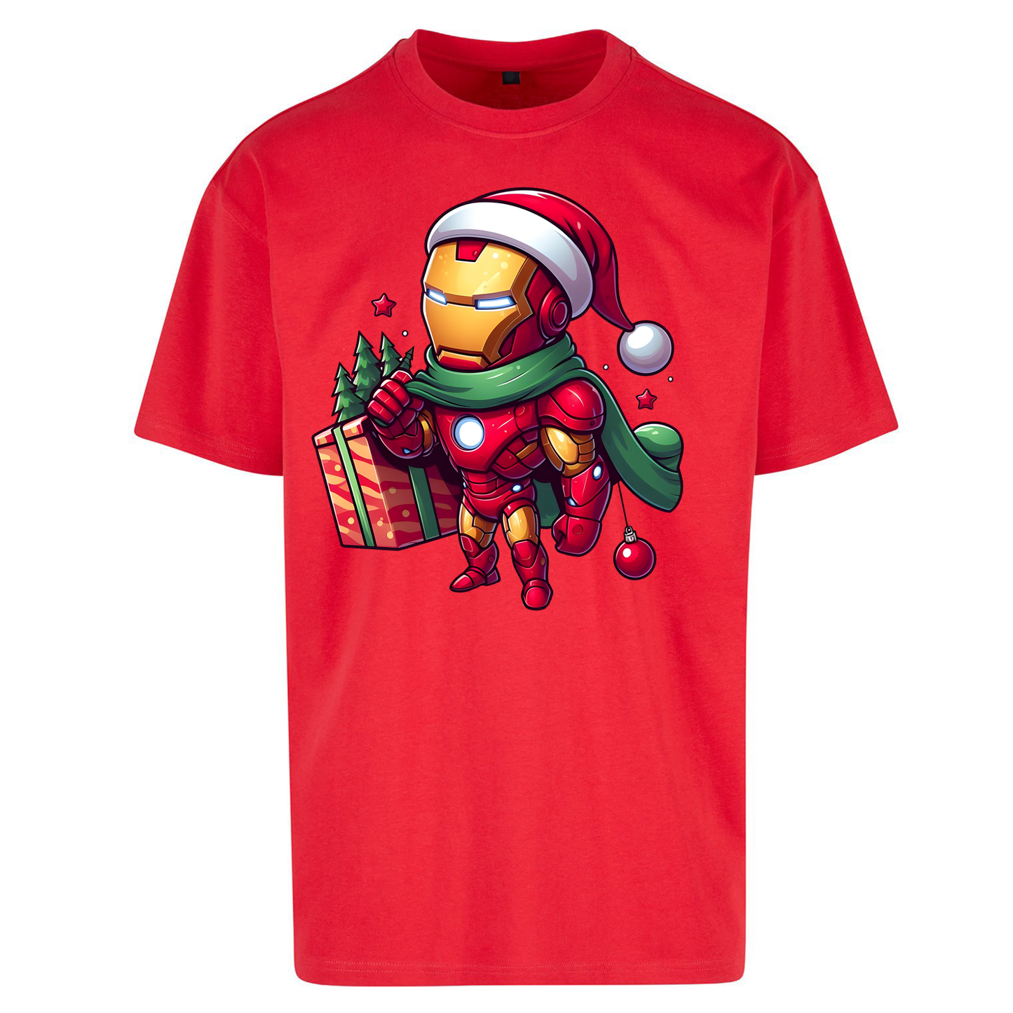 Ironman Santa Oversized T Shirts