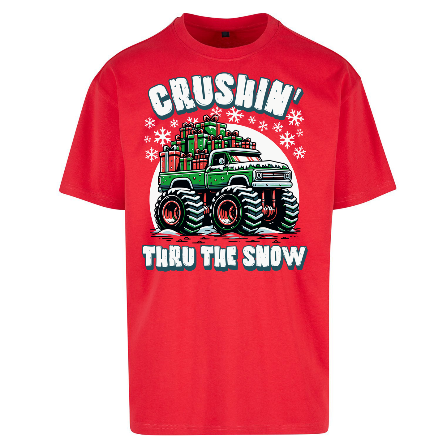 Crushin Thru The Snow Oversized T Shirts