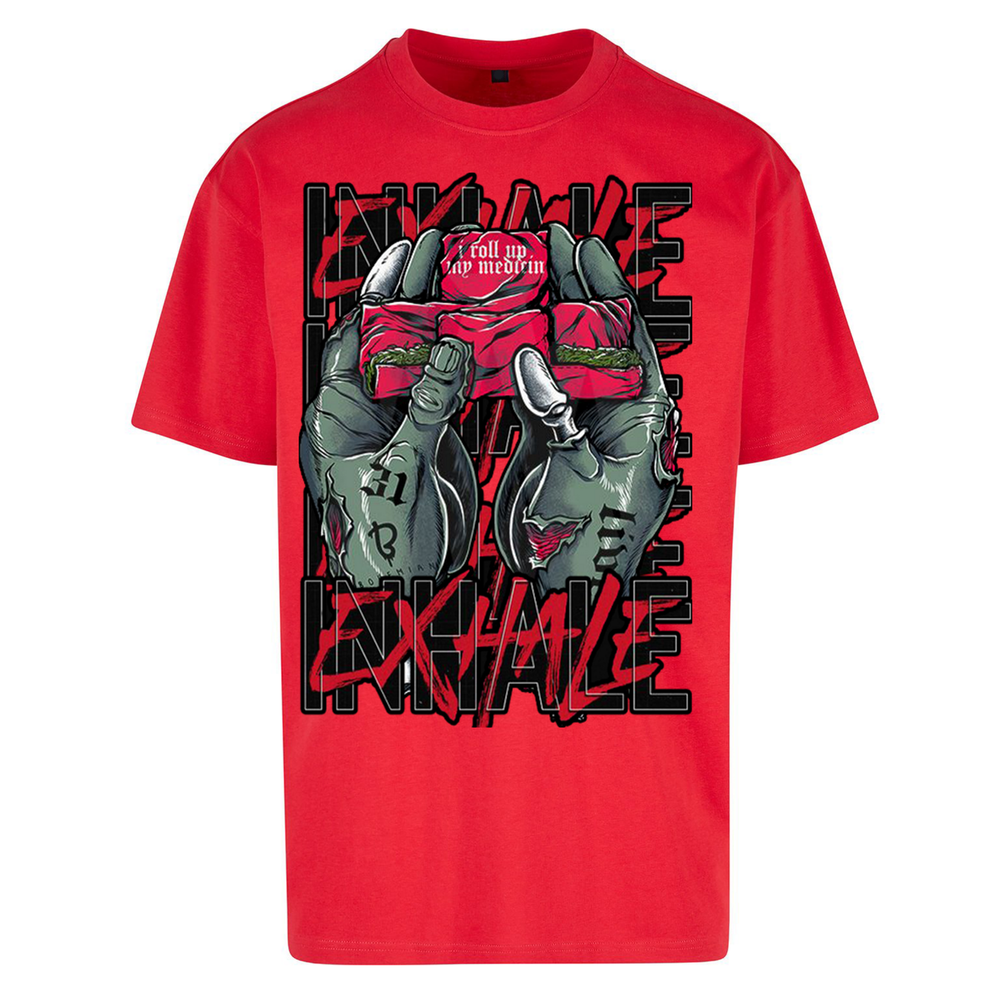 Inhale Exhale Oversized T Shirts