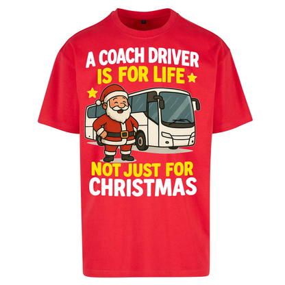Coach Driver Christmas Oversized T Shirts