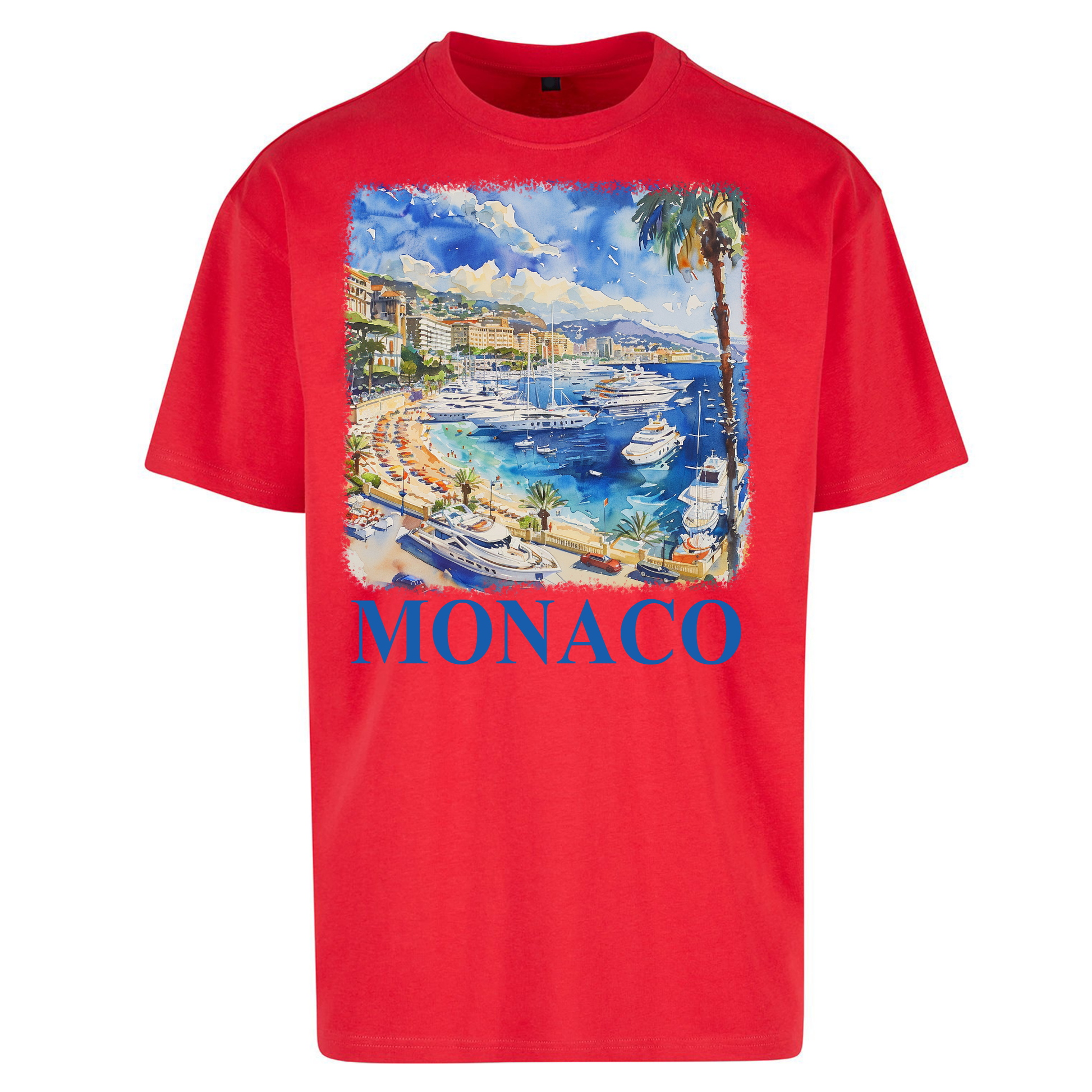 Monaco Painting Oversized T Shirts