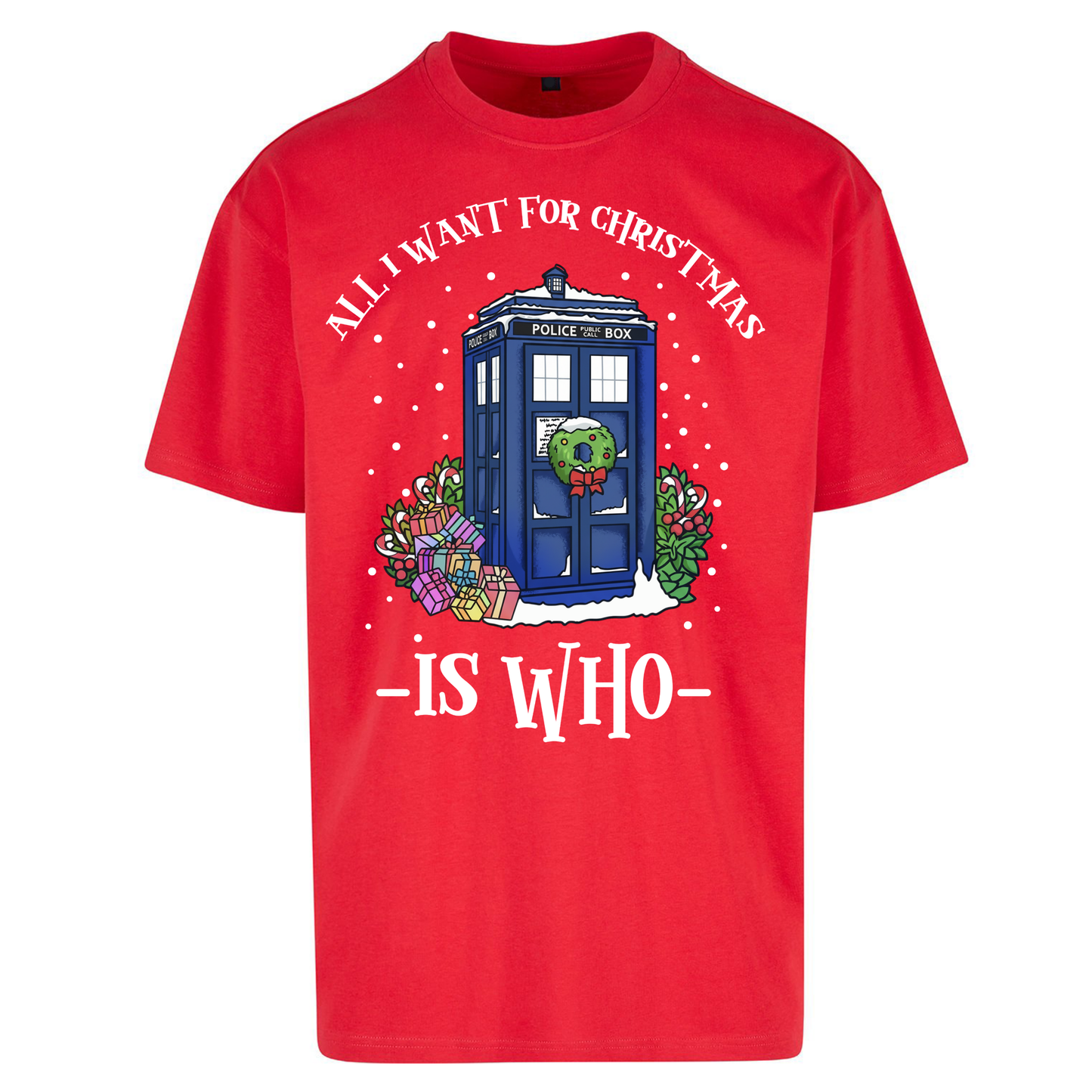 Dr Who Christmas Oversized T Shirts