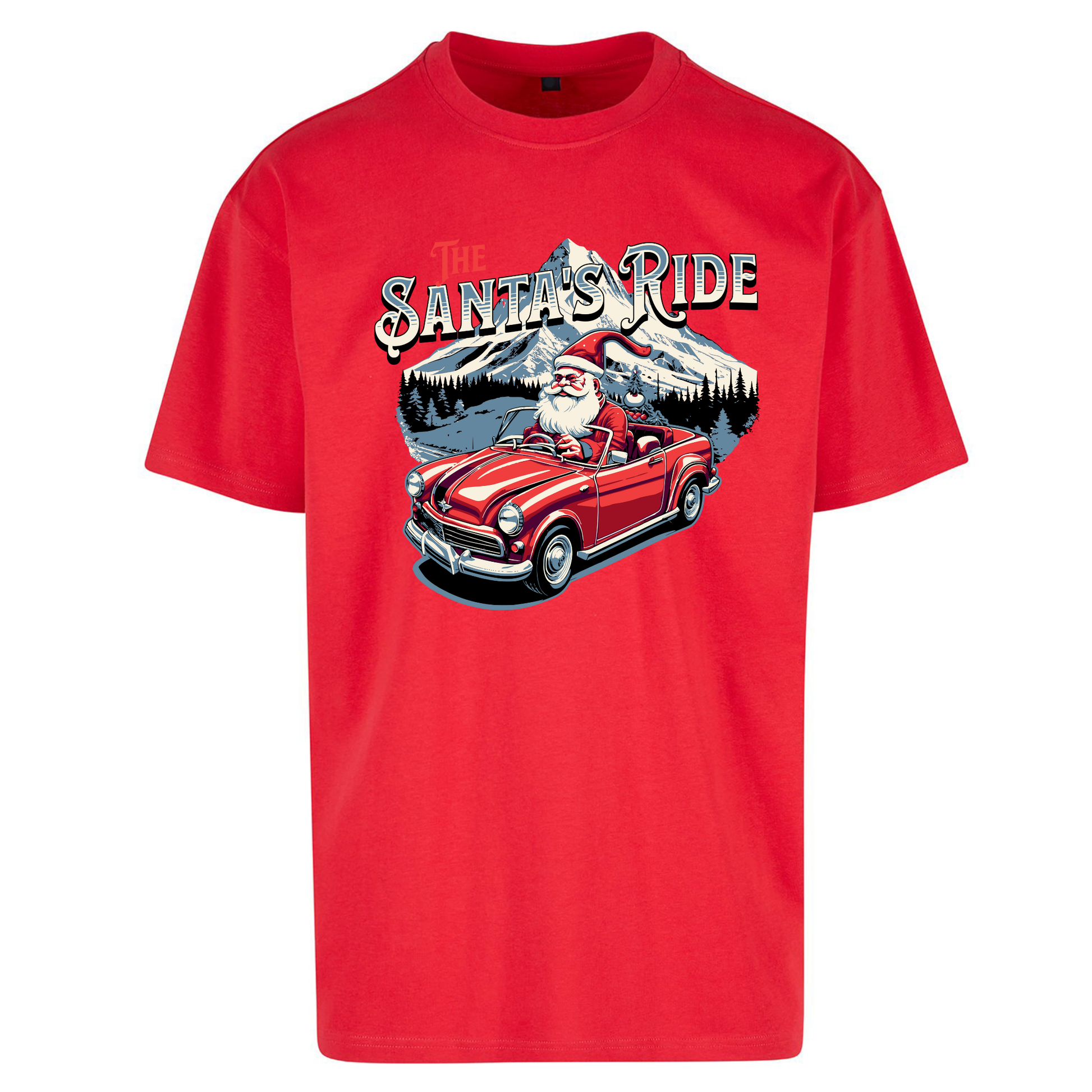 The Santas Ride Christmas Oversized T Shirts