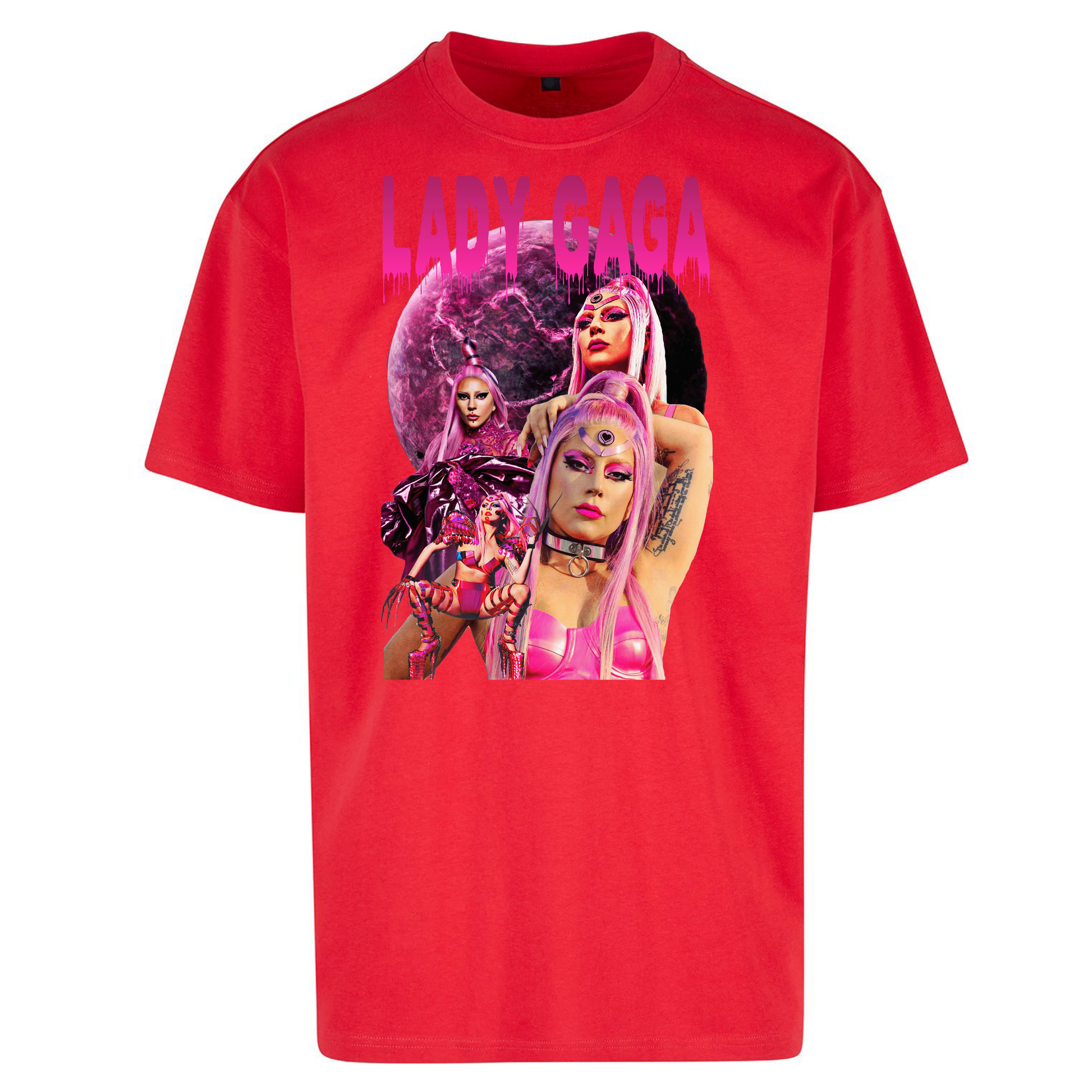 Lady GaGa Pink Oversized T Shirts