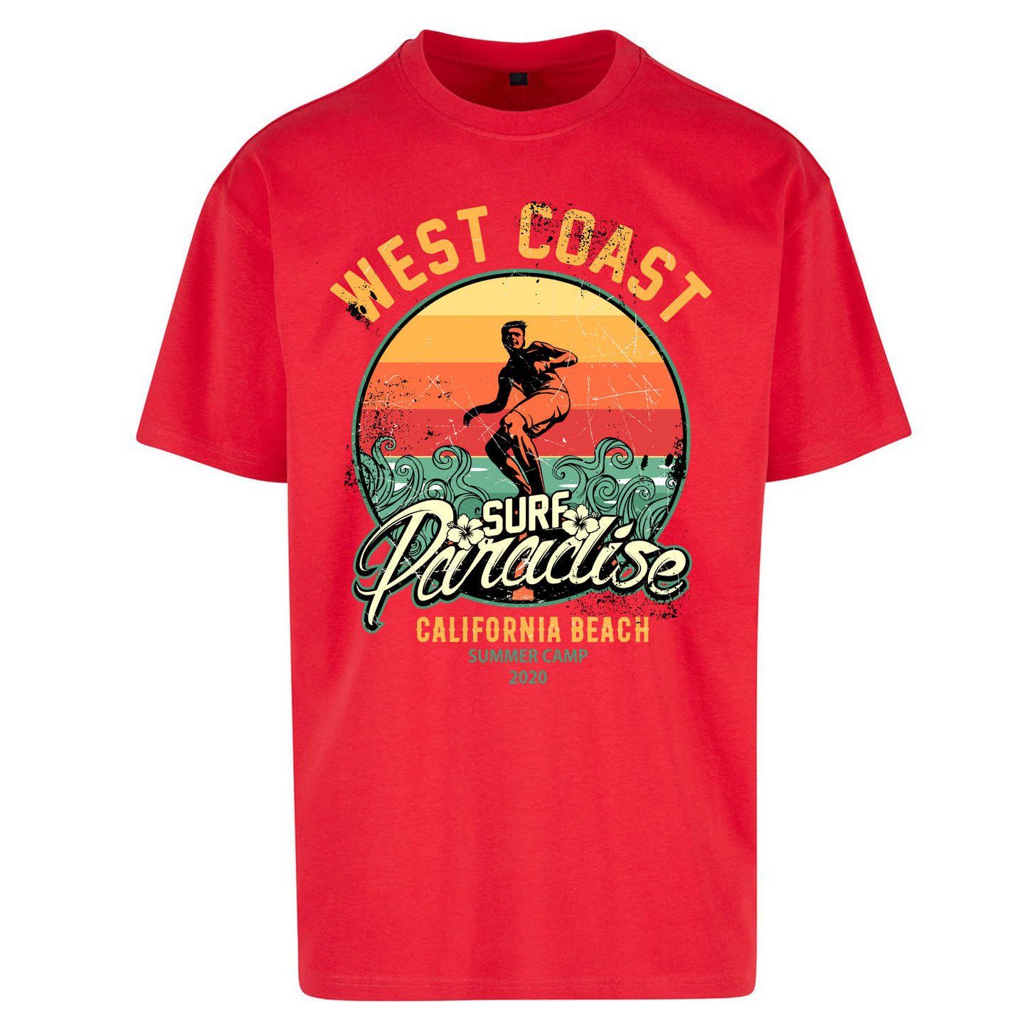 West Coast Surf Paradise Oversized T Shirts