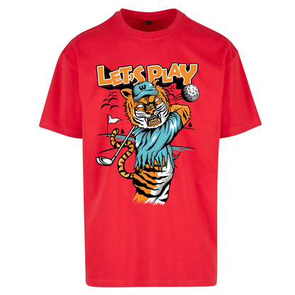 Lets Play Golf Tiger Oversized T Shirts