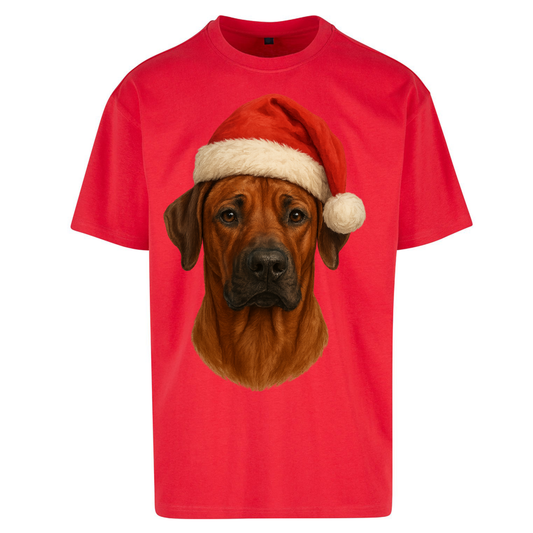 Rhodesian Ridgeback Christmas Oversized T Shirt