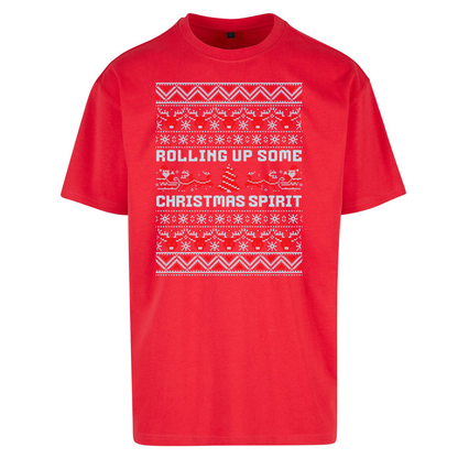 Rolling up Some Christmas Spirit Oversized T Shirts
