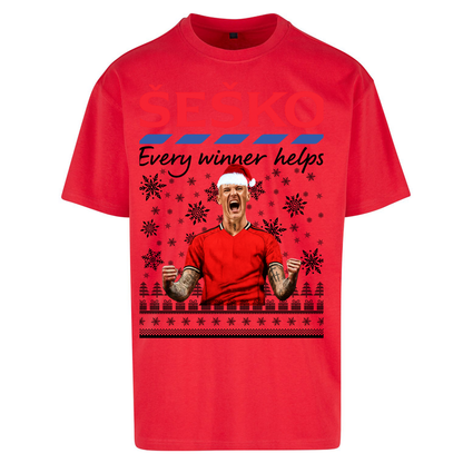 Benjamin Sesko Christmas Oversized T Shirt