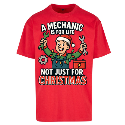 Mechanic Christmas Oversized T Shirts
