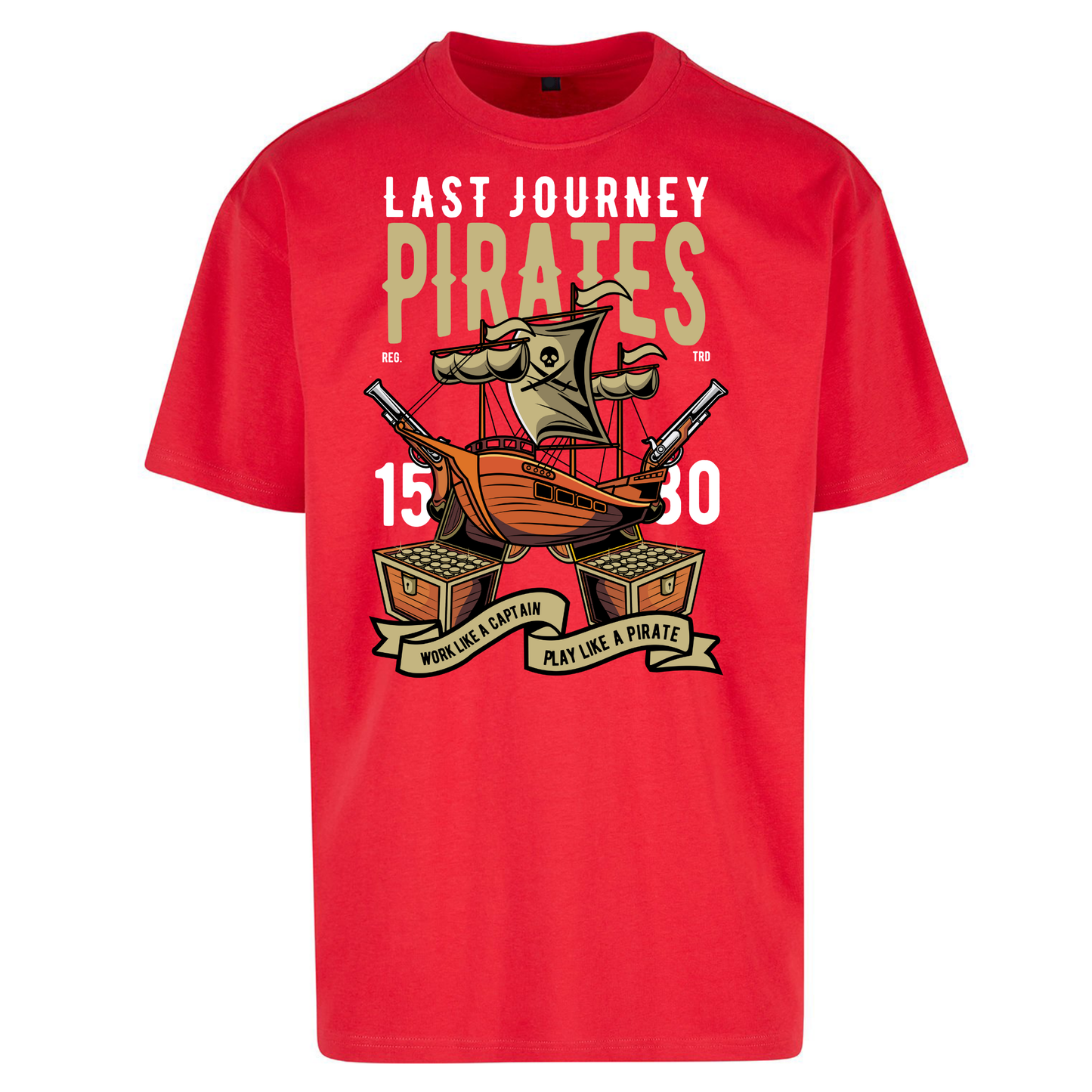 Last Journey Pirates Oversized T Shirts