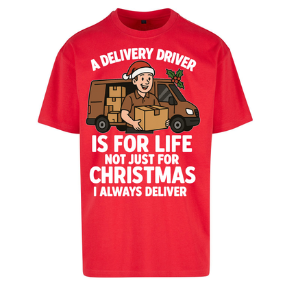 Delivery Driver Christmas Oversized T Shirts