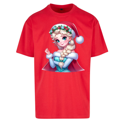 Elsa Frozen Santa Oversized T Shirts