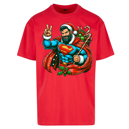 Superman Santa Oversized T Shirts