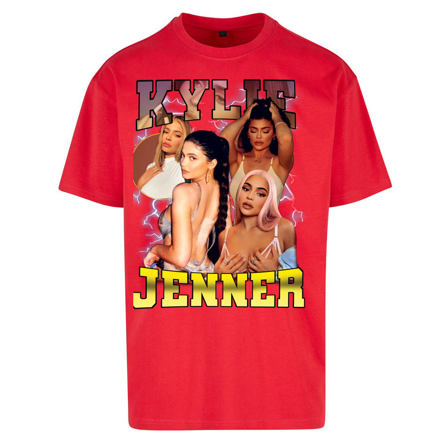 Kylie Jenner Pink Lips Oversized T Shirts