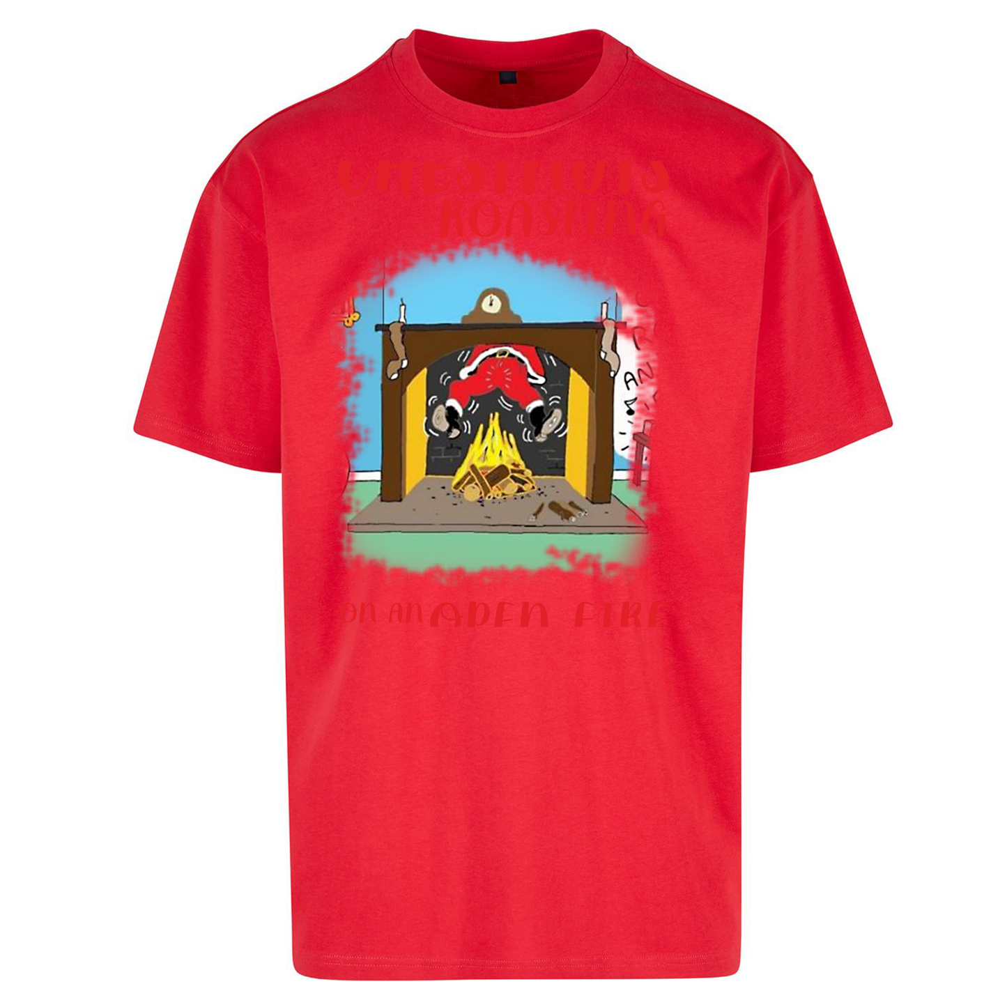 Chestnuts Roasting On An Open Fire Christmas Oversized T Shirts