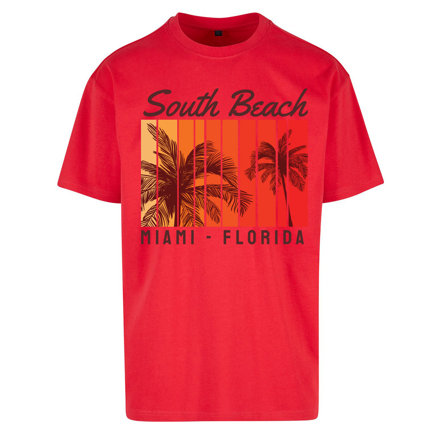 South Beach Miami Florida Oversized T Shirts