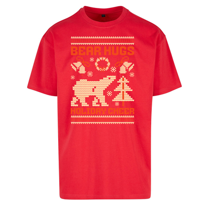 Bear Hugs Holiday Cheer Oversized T Shirts
