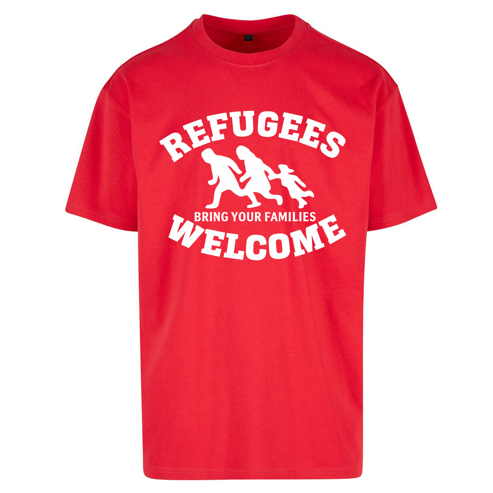Welcome Refugees Oversized T Shirts