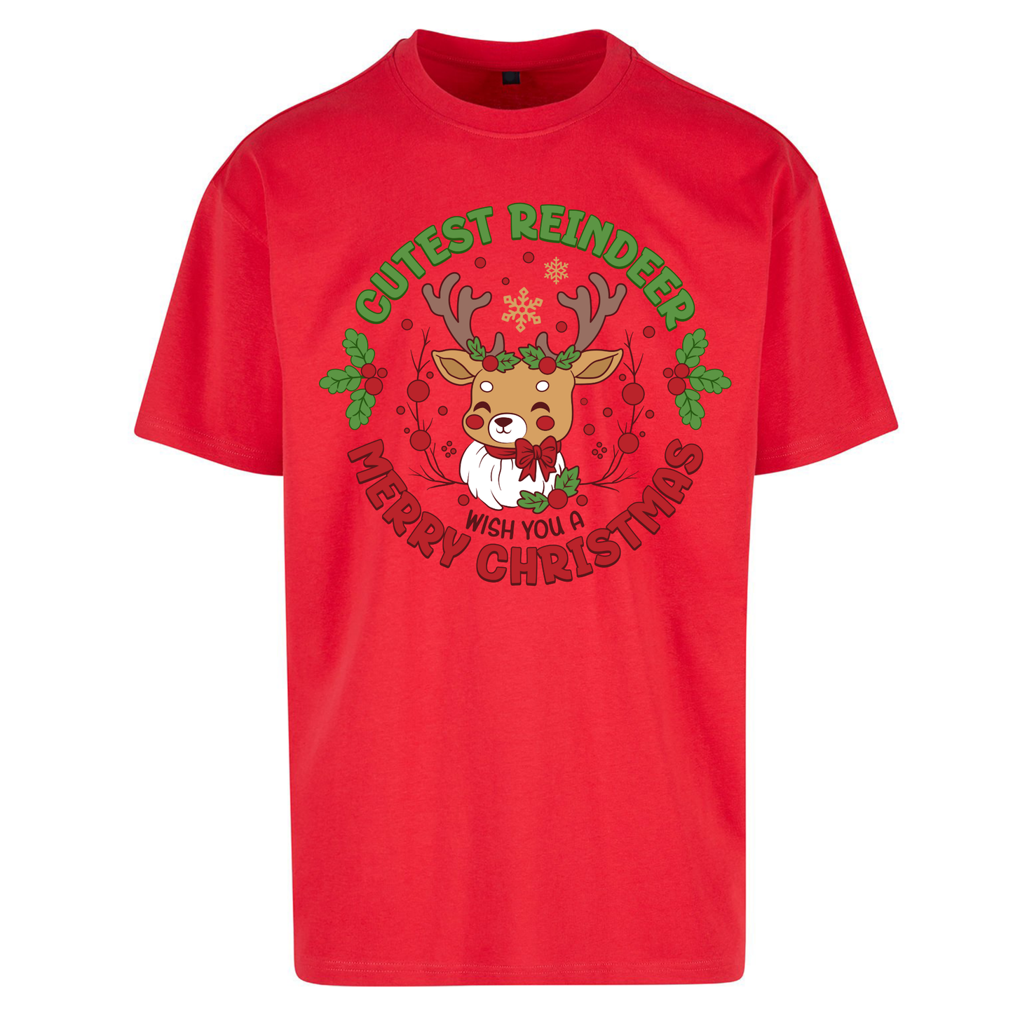 Cutest Reindeer Oversized T Shirts