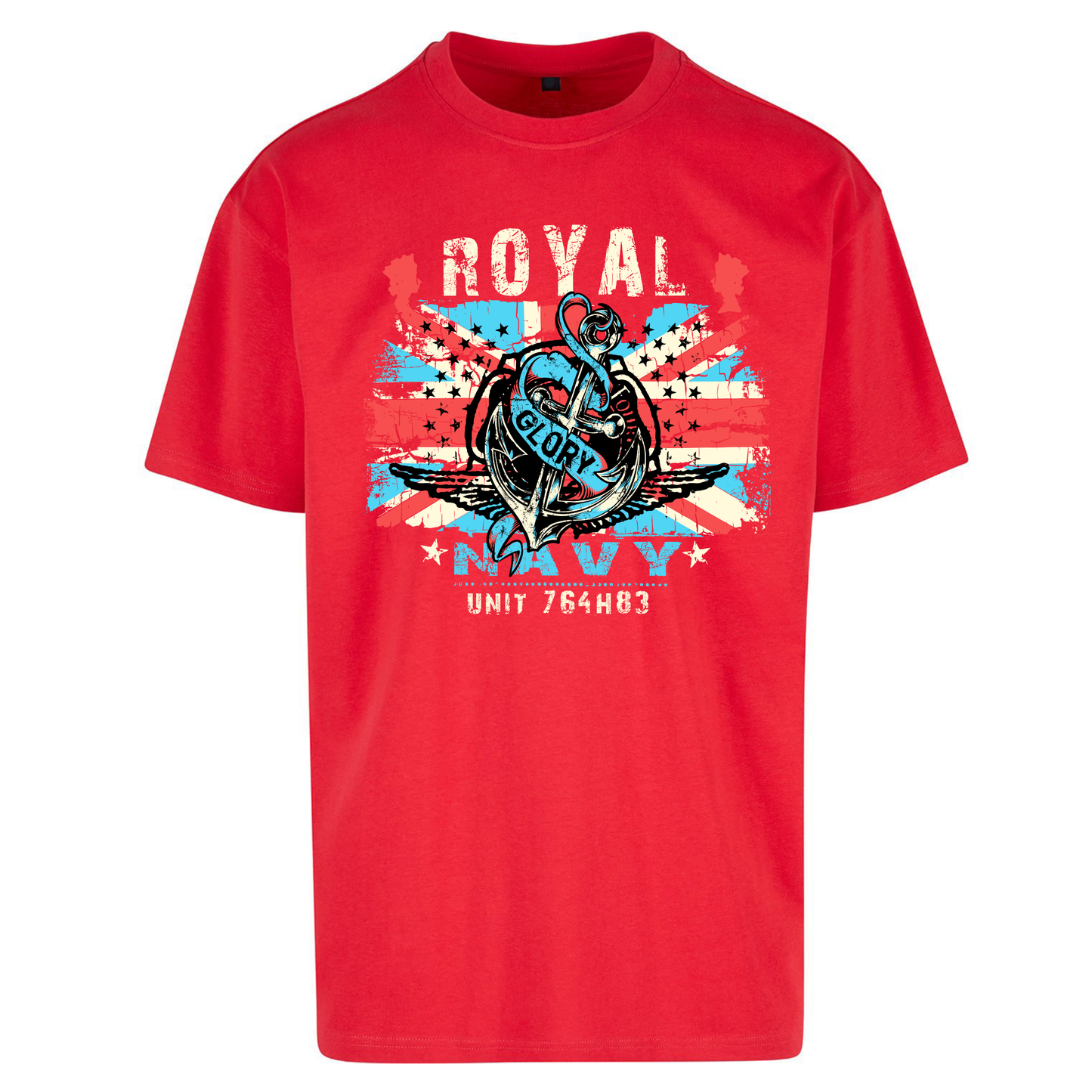Royal Navy Glory Unit 764H83 Oversized T Shirts