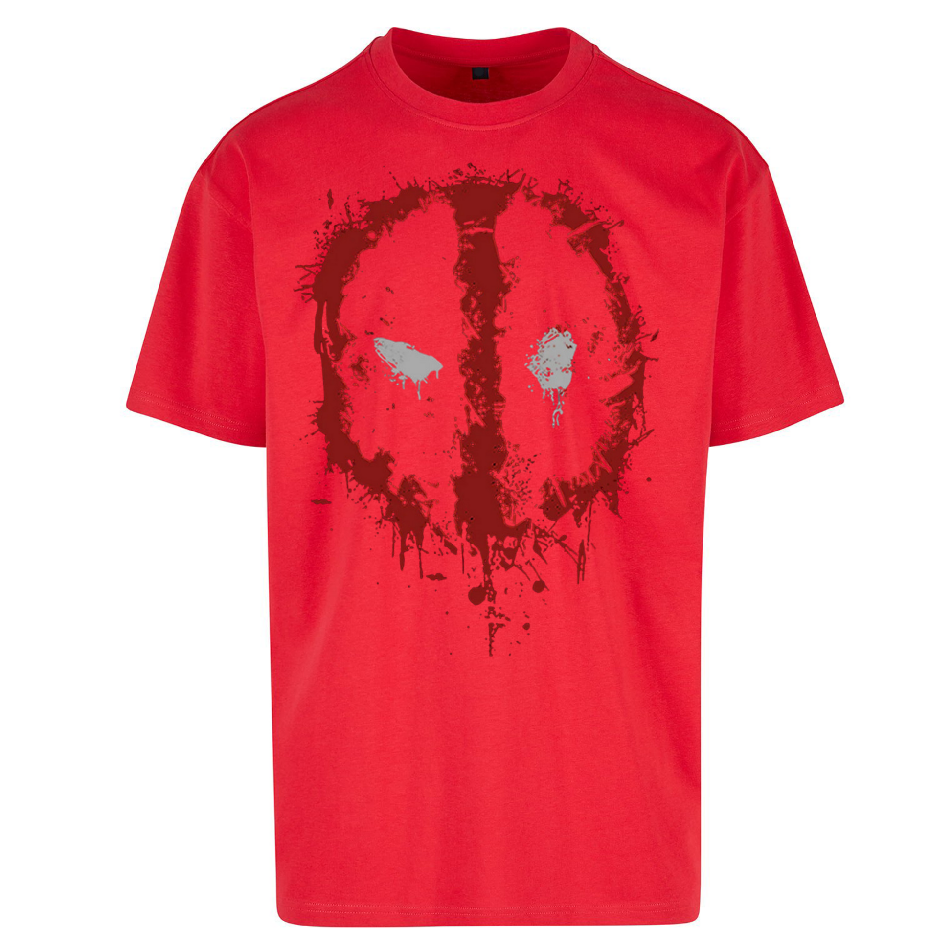 Marvel Deadpool Splatter Icon Oversized T Shirts