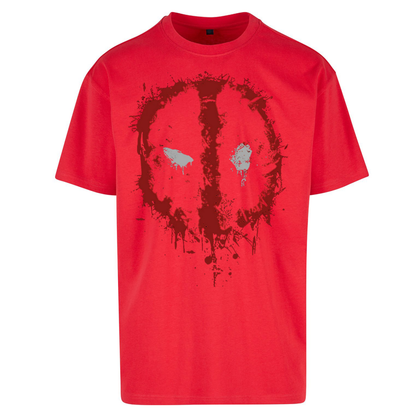 Marvel Deadpool Splatter Icon Oversized T Shirts