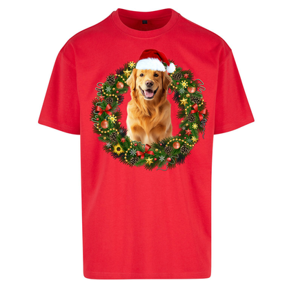 Dog Christmas Oversized T Shirts