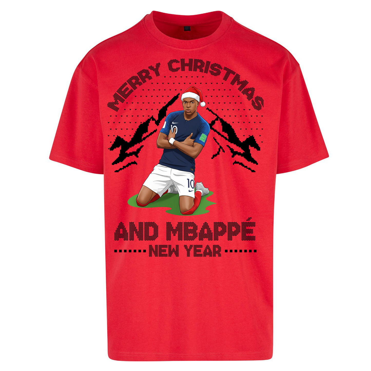 Mbappe Christmas Oversized T Shirt
