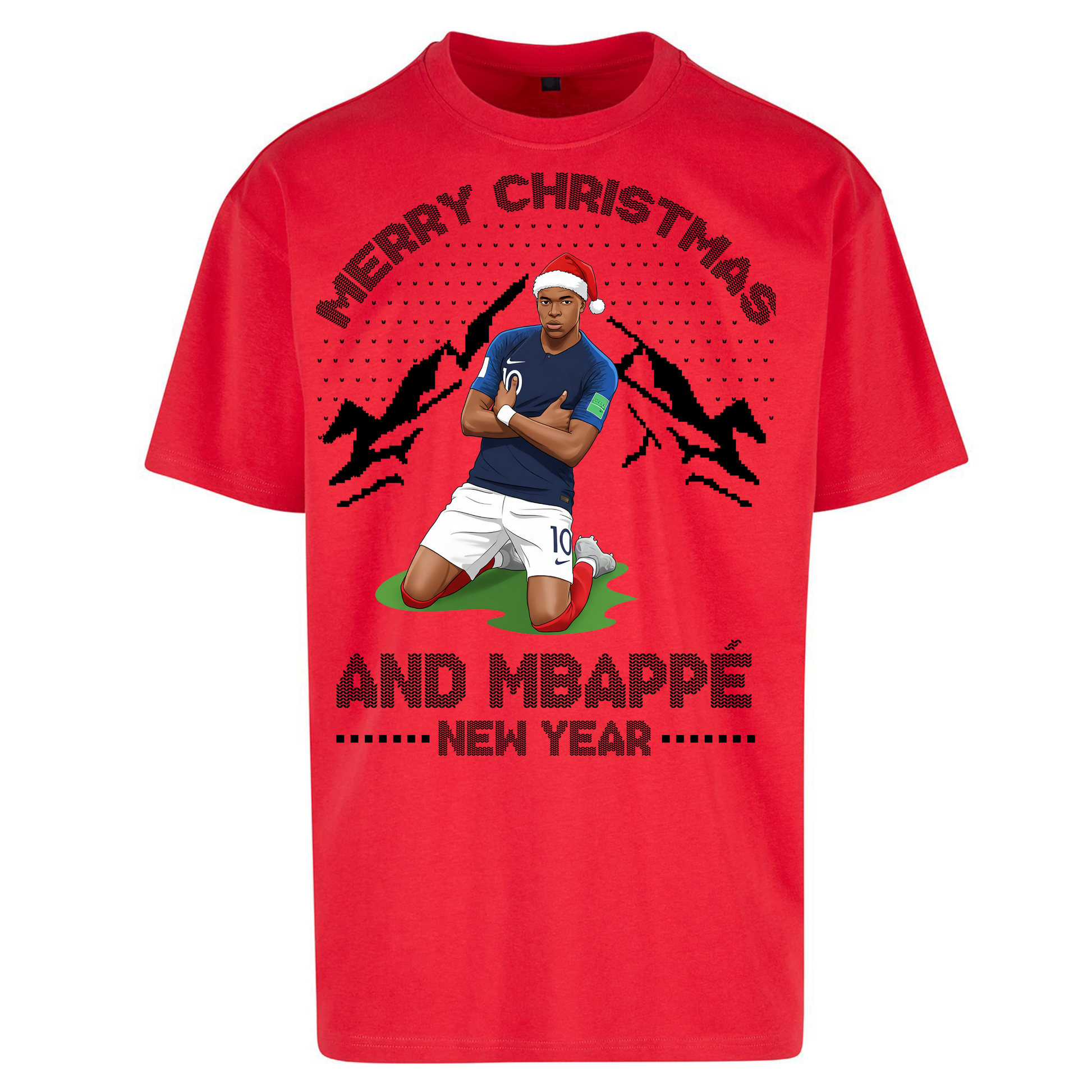 Mbappe Christmas Oversized T Shirt