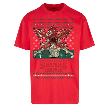 Demogorgon Christmas Oversized T Shirts