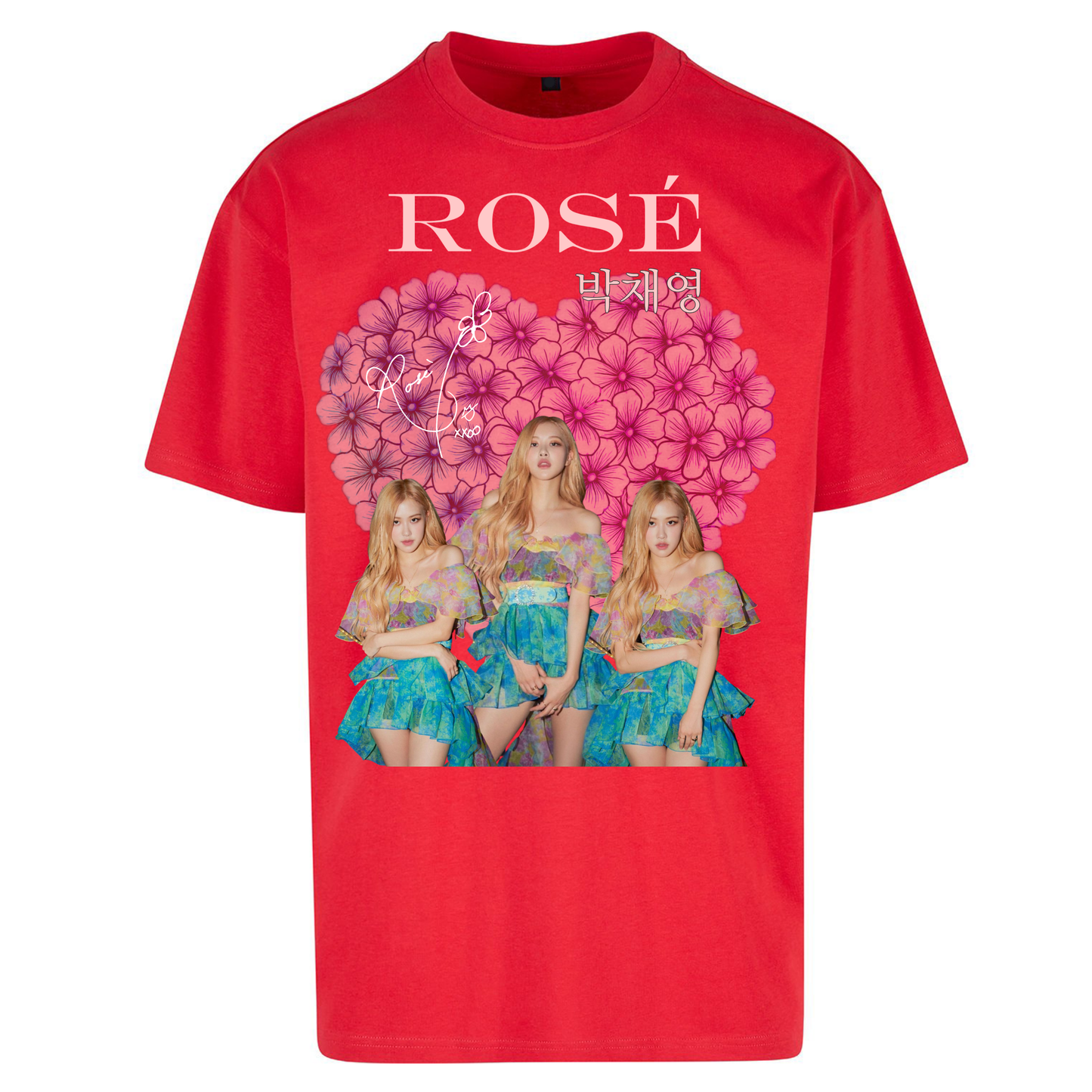 Rose K Pop Oversized T Shirts
