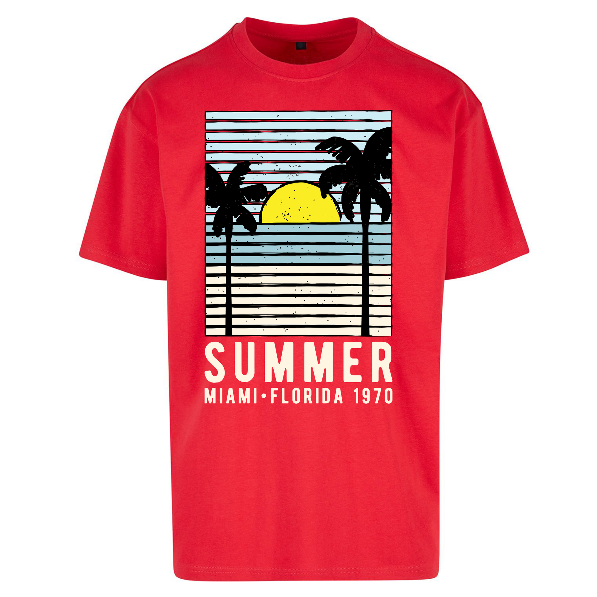 Summer Miami Florida 1970 Oversized T Shirts