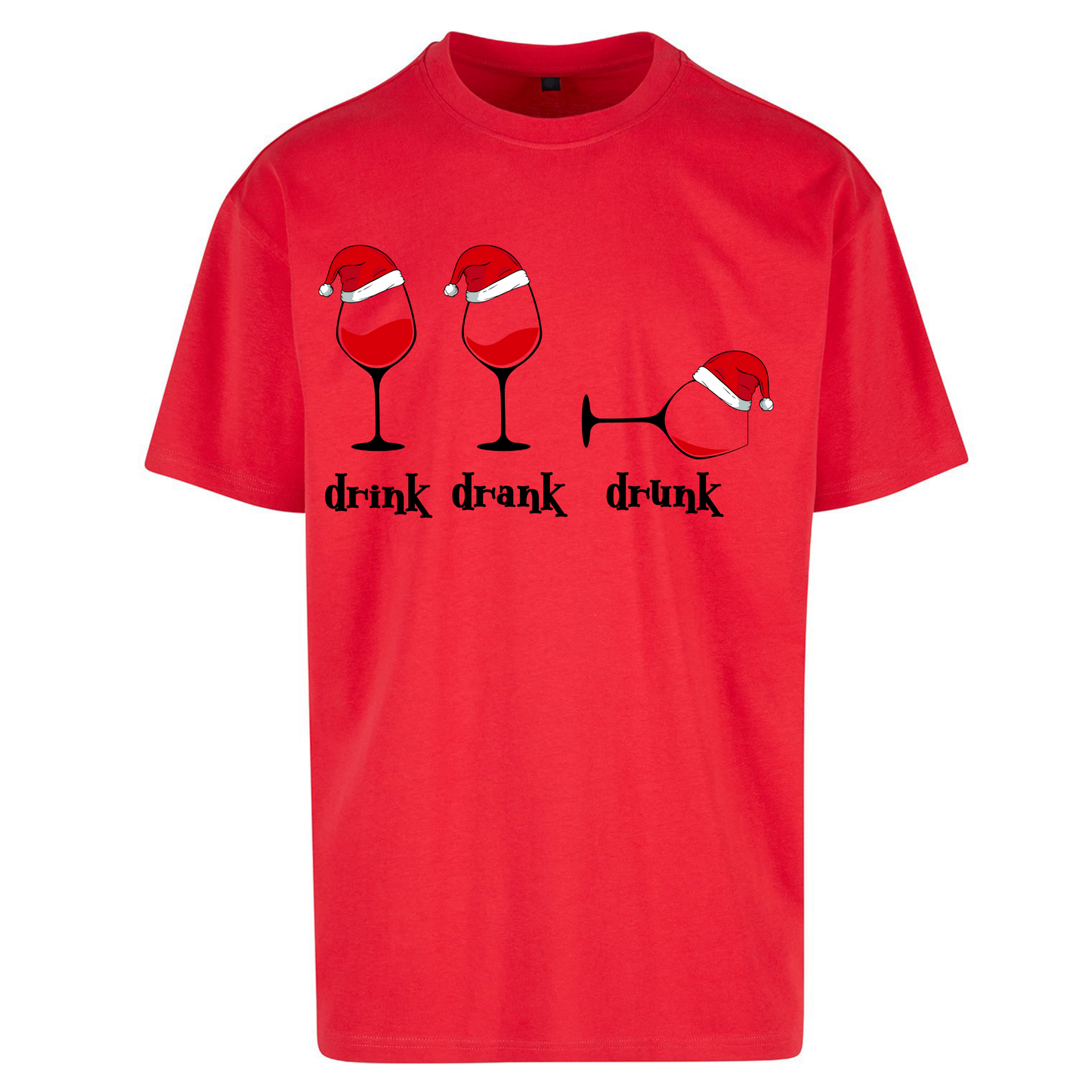Drink Drank Drunk Oversized T Shirt