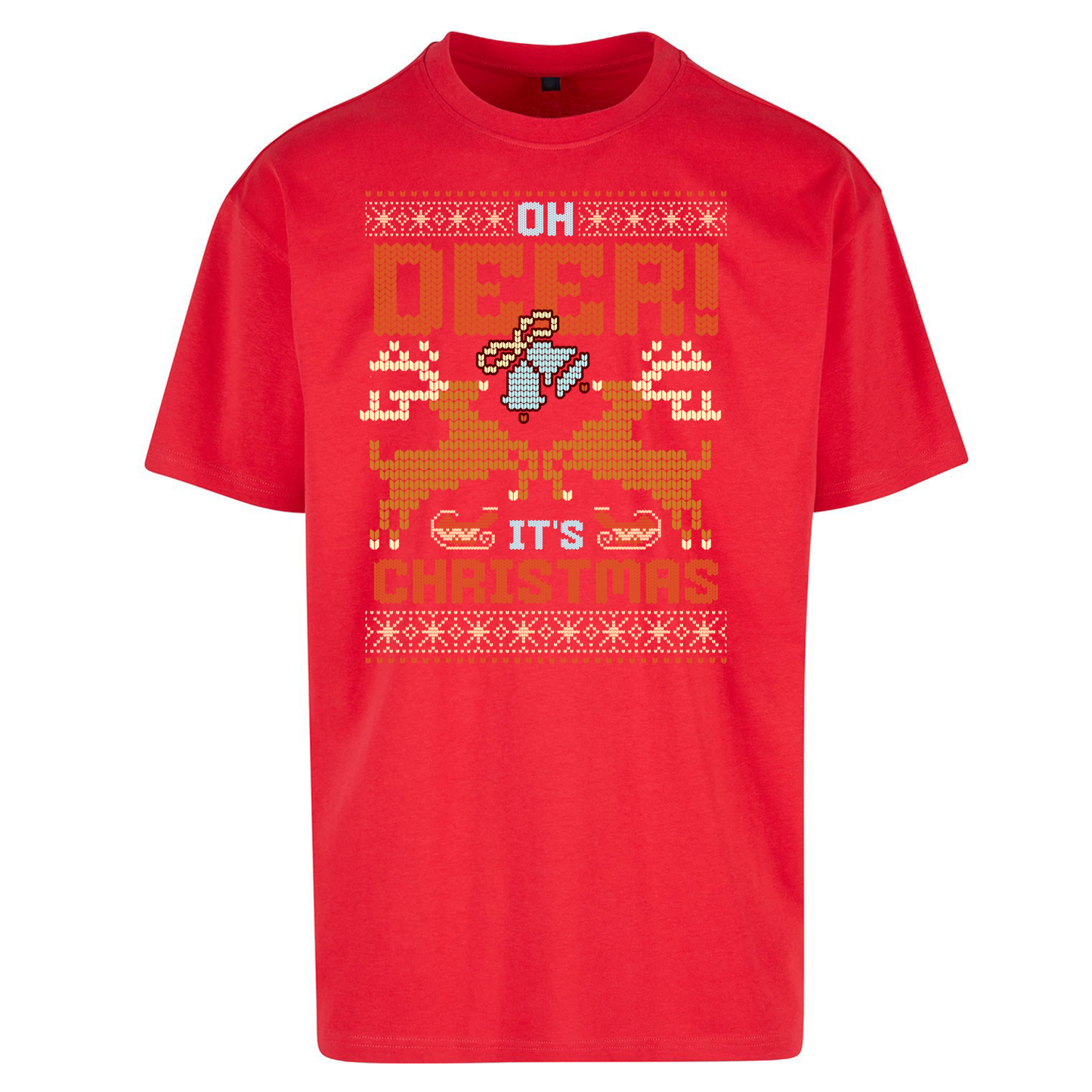 Oh Deer its Christmas Oversized T Shirts