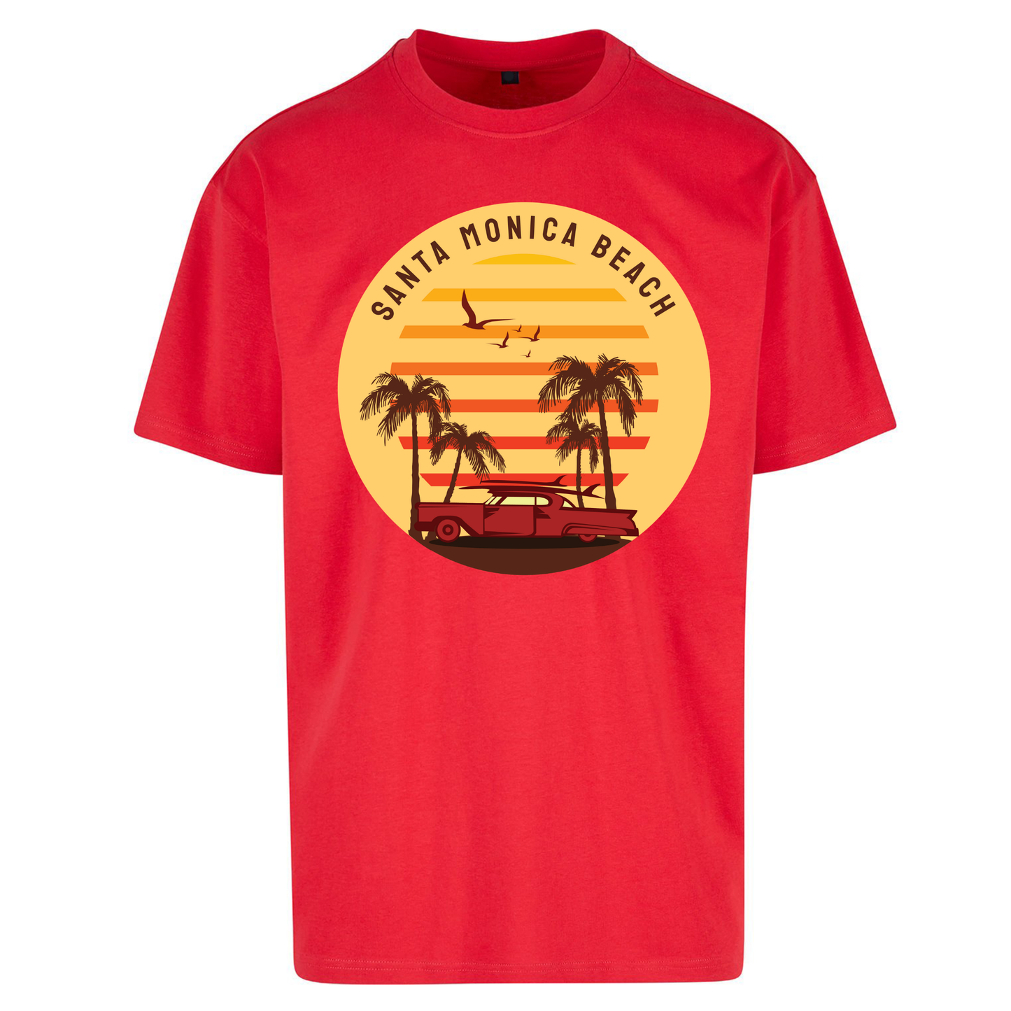 Santa Monica Beach Oversized T Shirts