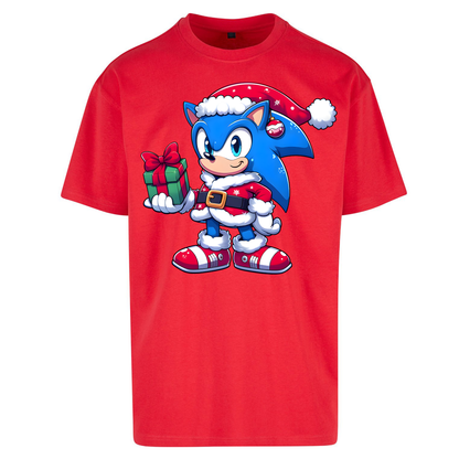 Sonic The Hedgehog Santa Oversized T Shirts