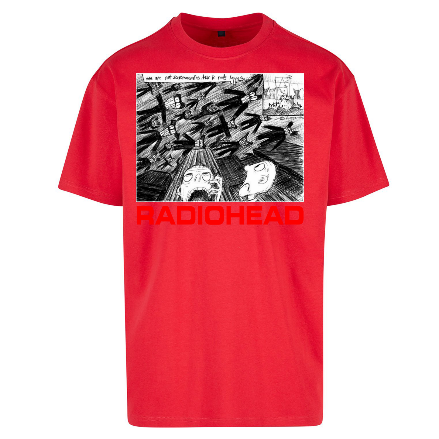 Radiohead We Are Not Screaming Oversized T Shirts