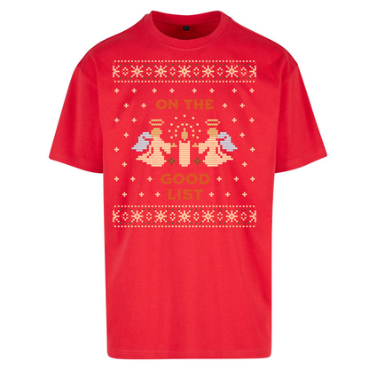 On The Good List Christmas Oversized T Shirts