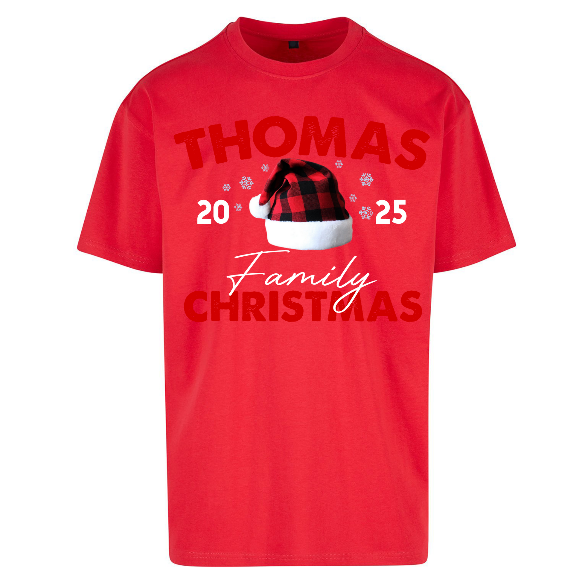 Thomas Family Christmas Oversized T Shirts