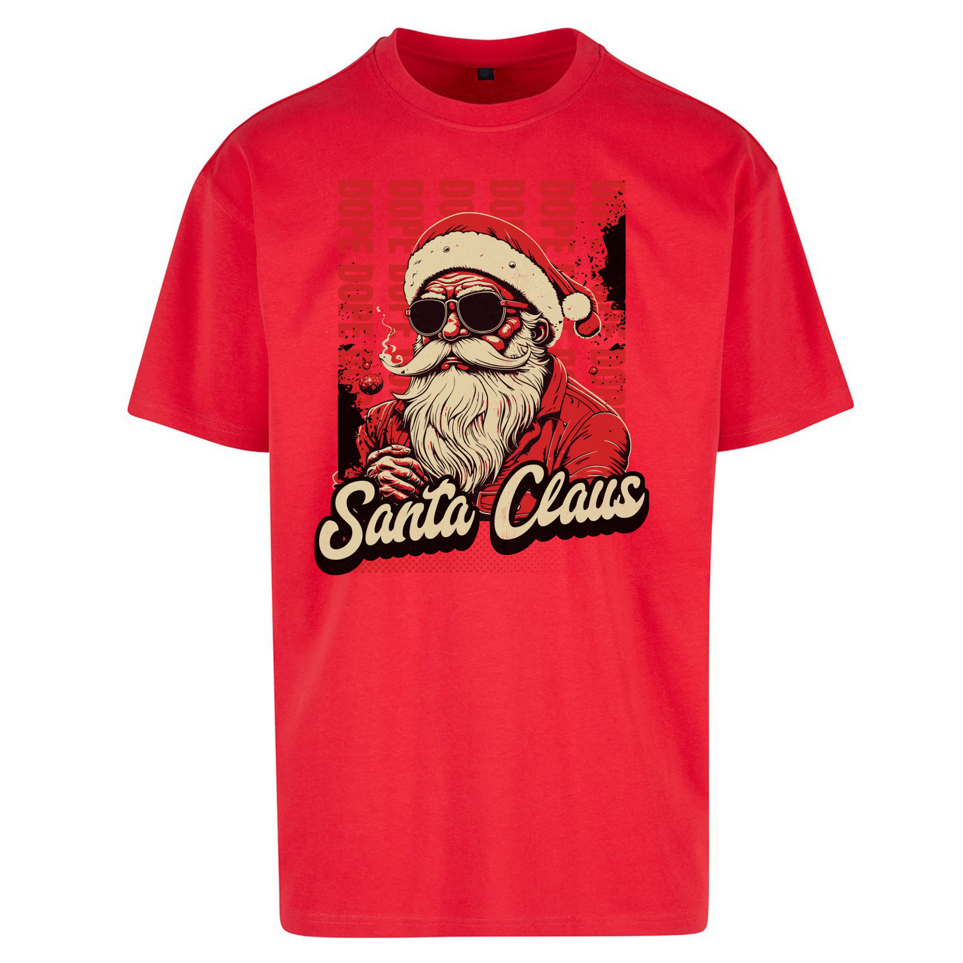 Dope Santa Claus Oversized T Shirts