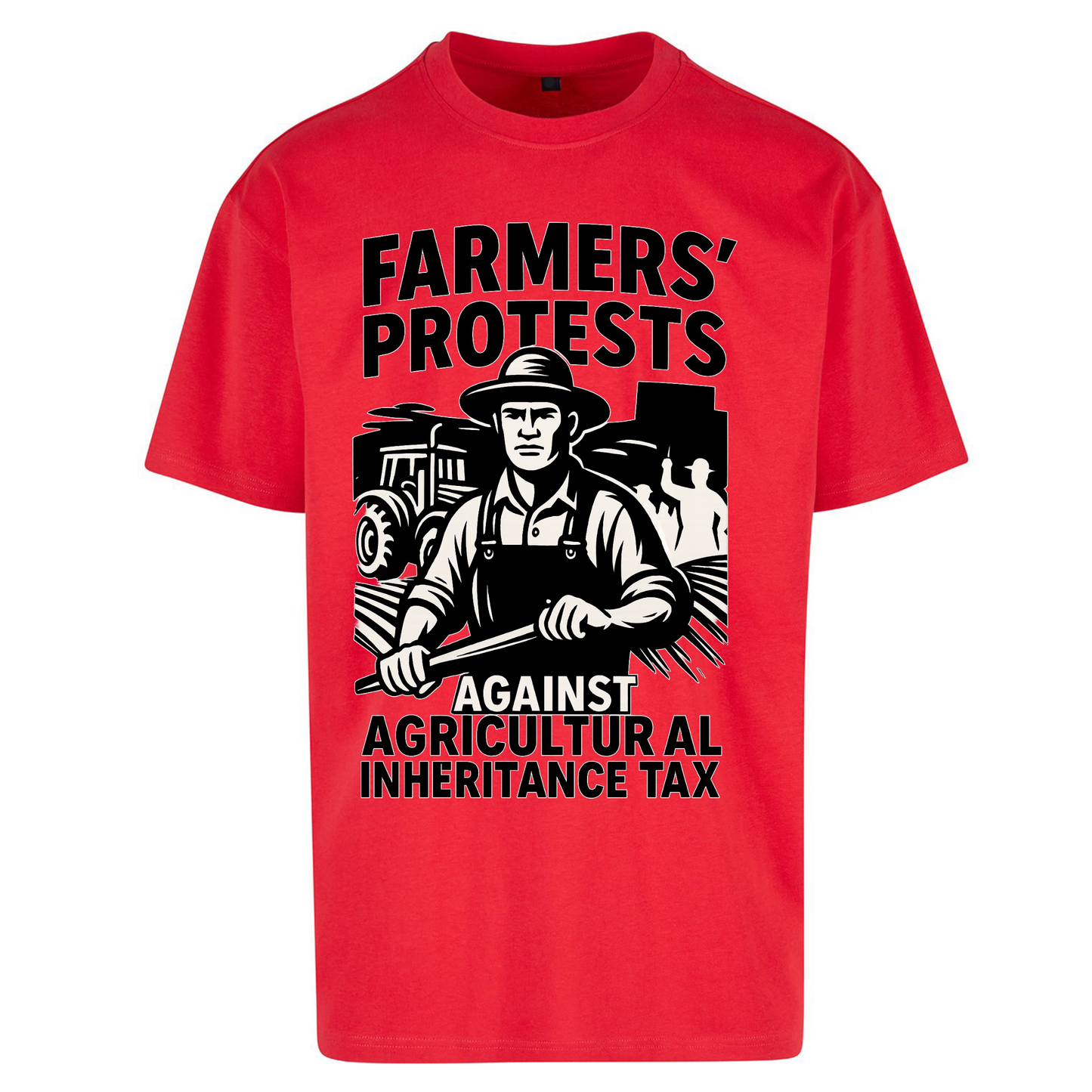 Farmers’ Protests Against Agricultural Inheritance Tax Oversized T Shirts