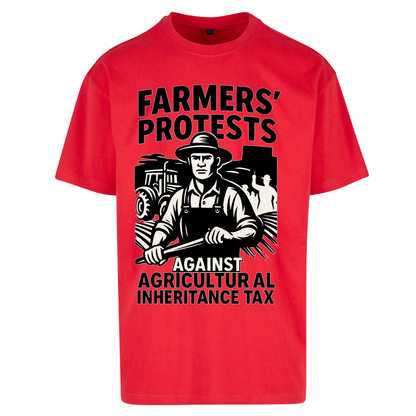 Farmers’ Protests Against Agricultural Inheritance Tax Oversized T Shirts